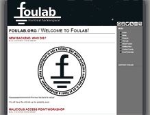 Tablet Screenshot of foulab.org